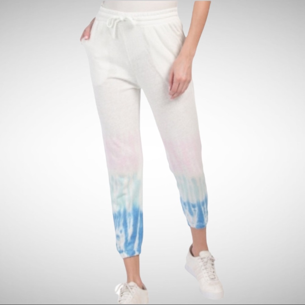 Splendid Tie-Dye High-Rise Cotton-Blend Jogger S